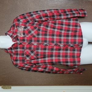 Harley Davidson flannel snap front shirt